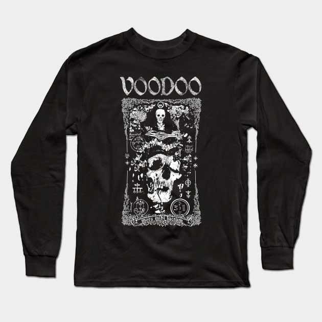 VOODOO ALCHEMY SANTA MUERTE Long Sleeve T-Shirt by Esoteric Origins